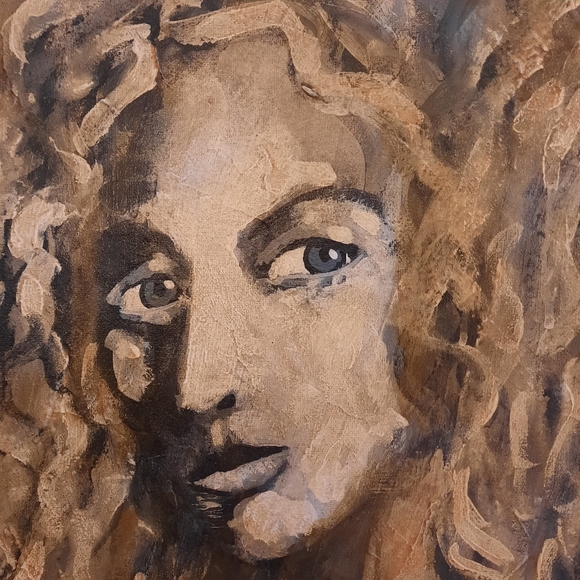 Captivating Original ALAN LOFSNESS Portrait Oil Painting MCM Female Signed Frame - Picture 5 of 13